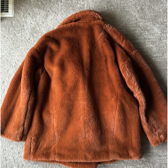 Free People: Brown Kate Faux Fur Coat - Picture 14 of 14